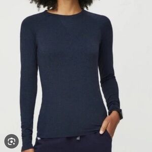 Wear Figs Women’s Dark Harbor Salta Long Sleeve Underscrub Top - Size XL
